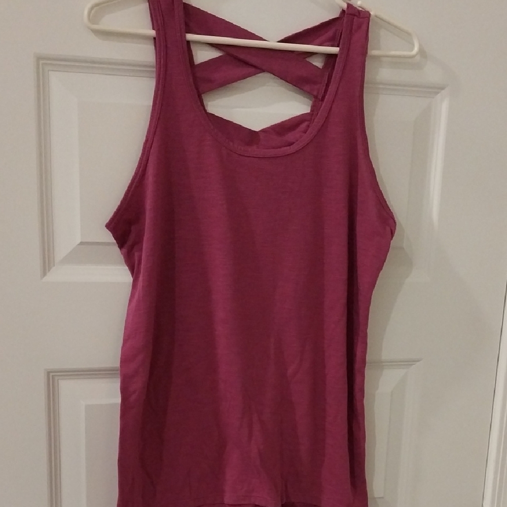 Gaiam Women's Purple Tank Workout Yoga Top Euc Sz M